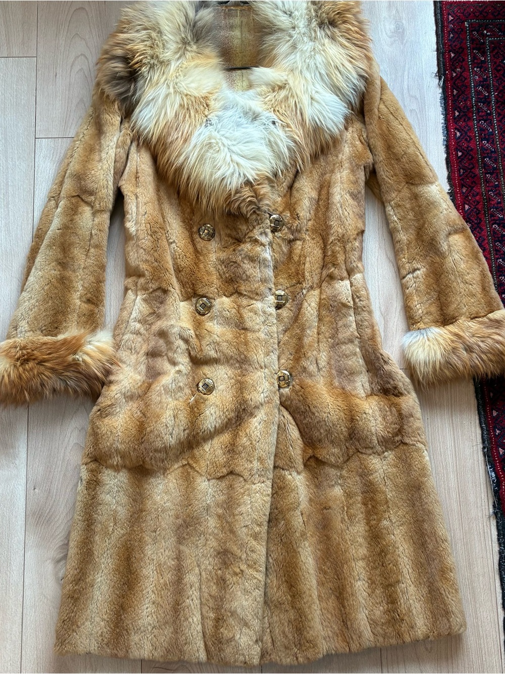 Vintage real fur coat